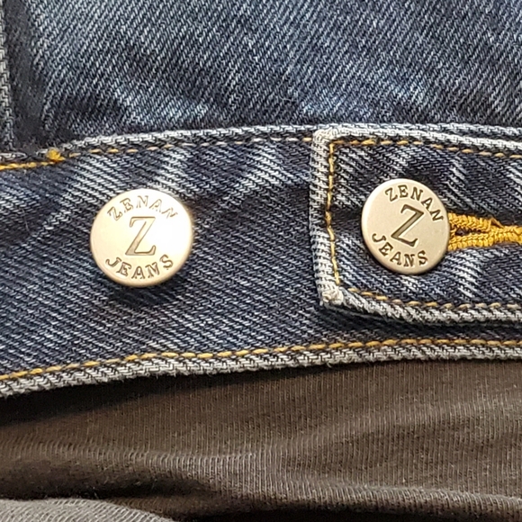 Zenan Jeans Denim Bling Studded Embellished Jacket - Picture 14 of 16